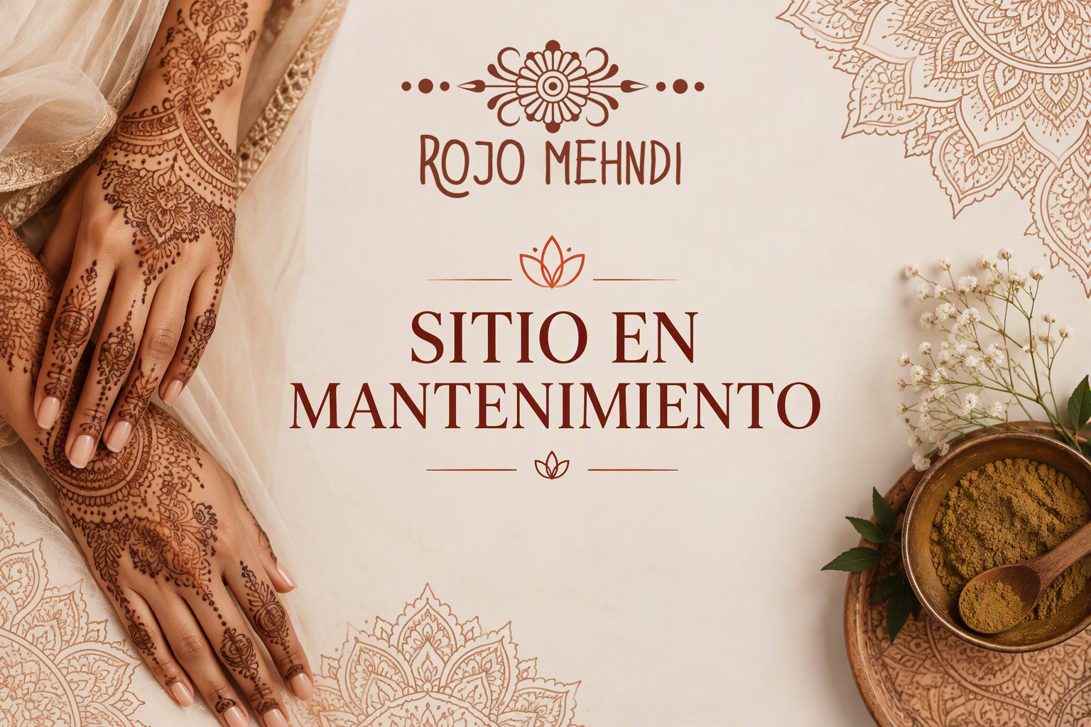 Rojo Mehndi - Web en mantenimiento
